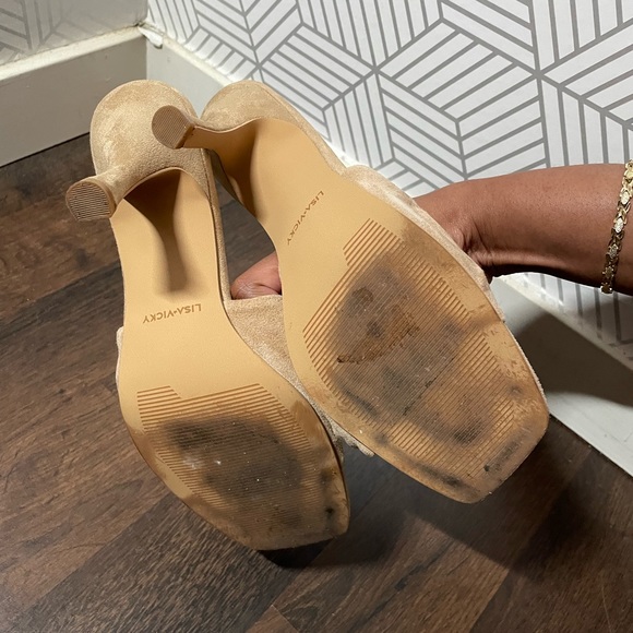 Tan suede mule heels - Picture 4 of 7